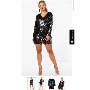 Sequin Shift Dress